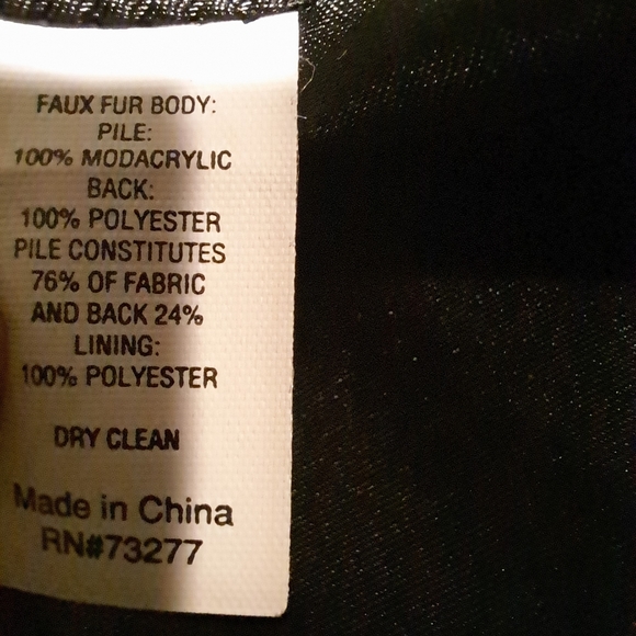 Simply vera vera Wang faux fur vest size XL 2 pockets - Picture 6 of 8